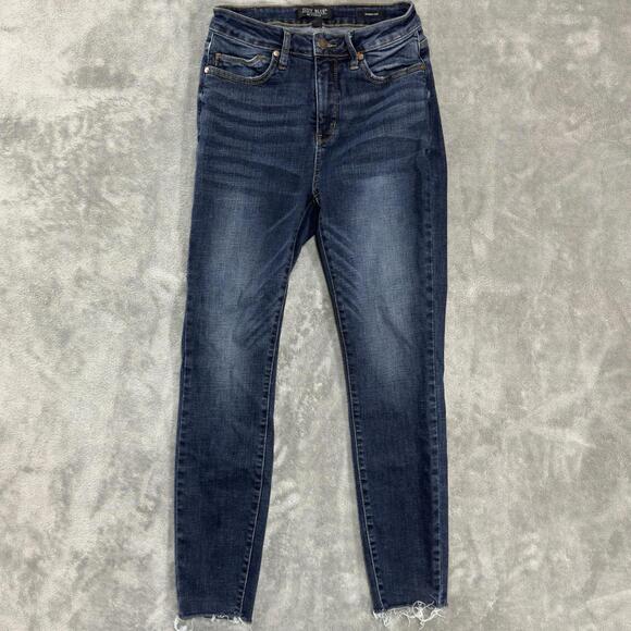 Judy Blue Denim - Judy Blue Skinny Jeans 7/28 High Rise Dark Wash Stretch Style JB88527